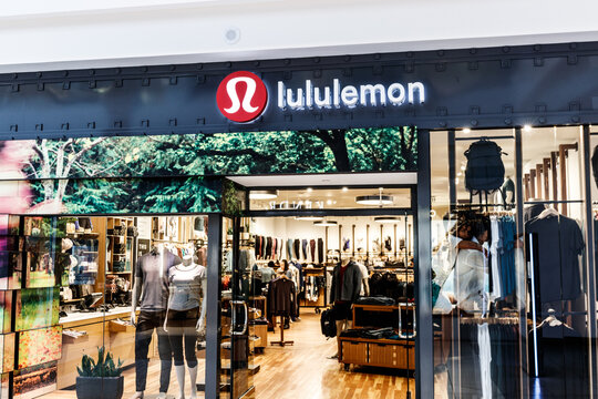 Lululemon Athletica retail mall location. Lululemon Athletica offers yoga and athletic apparel to men and women.