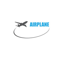 Airplane symbol concept