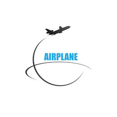 Airplane symbol concept