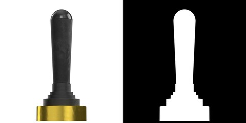 3D rendering illustration of a joystick lever valve © Francesco Milanese