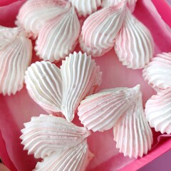 marshmallow hearts, sweets for lovers, Valentine's Day