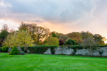 Fototapeta premium Beautiful Sunny at Green Irish Countryside