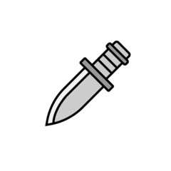knife, Tools and utensils, weapons line colored icon. Elements of protests illustration icons. Signs, symbols can be used for web, logo, mobile app, UI, UX