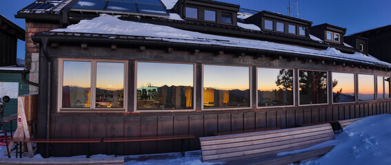 Winter auf der Hochries: Sonnenaufgang