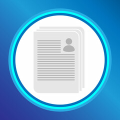 Contract & document icon. Document, Agreement text. Contract conditions, research approval, Agreement Contract