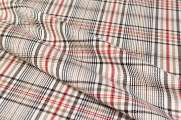 Fabric plaid texture. Cloth background