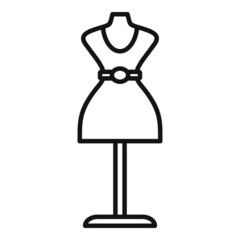 Clothing mannequin icon outline vector. Repair tailor