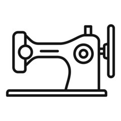 Sew repair machine icon outline vector. Clothing cleaning