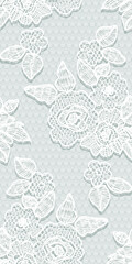 Seamless Vector White Lace Pattern