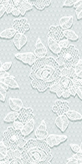 Seamless Vector White Lace Pattern