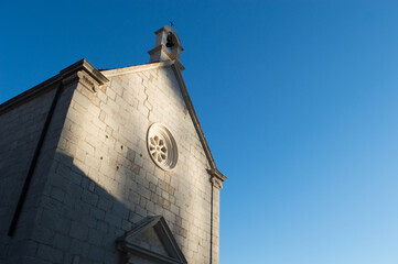 Dubrovnik Romanesque architecture with Church of George located in Pile near the sea, in the Old...