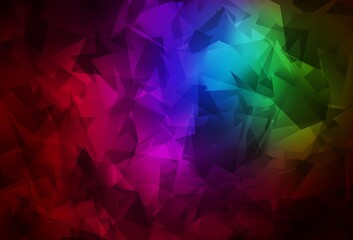 Obraz premium Dark Multicolor vector abstract polygonal pattern.