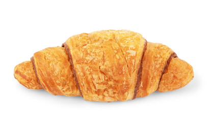 Delicious, fresh croissants on a white background. Croissants isolated. French breakfast