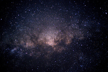 Starry night magic sky.