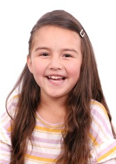 Niña de 4 años, Foto tamaño carnet.