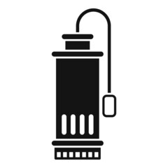 Fototapeta premium Sewage pump icon simple vector. Electric engine
