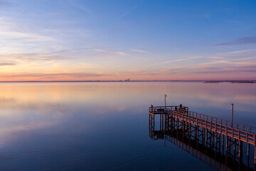 pier at sunset