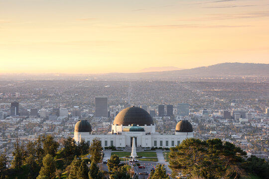 Griffith Observatory on sunrise