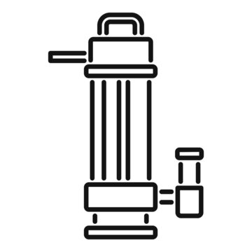 Power pump icon outline vector. Water system