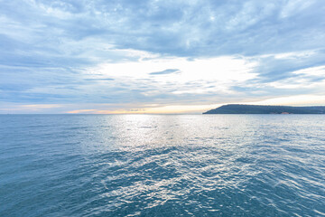 Sunset over the sea at Sacaren bay, Koh Rong Sanloem island, Cambodia © Min Wan