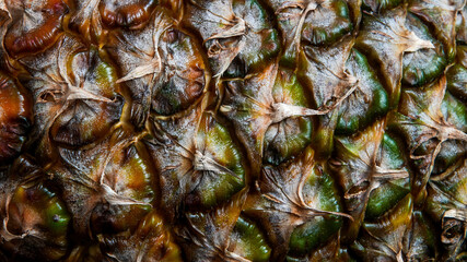 Obraz premium Close up from pineapple skin