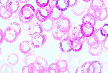 Light Pink, Blue vector backdrop with dots.