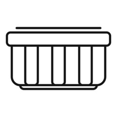 Chocolate paste milk icon outline vector. Cream food