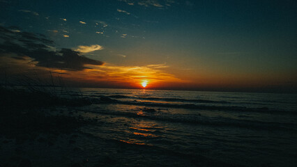 Fototapeta na wymiar A sunset view
