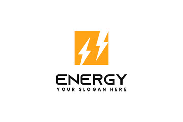 Fototapeta premium Flash Thunderbolt Energy Power Logo