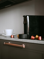 coffee machine with capsules