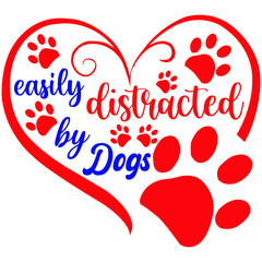 Easily distracted by dog