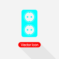 Wall Socket Icon, Socket Icon,Wall Plug Electricity Icon Vector Illustration Eps10
