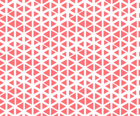 Abstract geometric pattern. A seamless vector background. White and pink ornament. Graphic modern pattern. Simple lattice graphic design