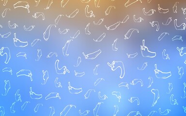 Light Blue, Yellow vector template with organic peppers.