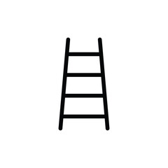 ladder -  black vector icon