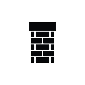 chimney icon vector brick chimney 