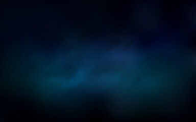 Dark BLUE vector pattern with night sky stars.