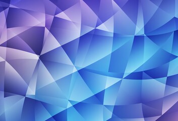 Fototapeta premium Light Pink, Blue vector triangle mosaic background.