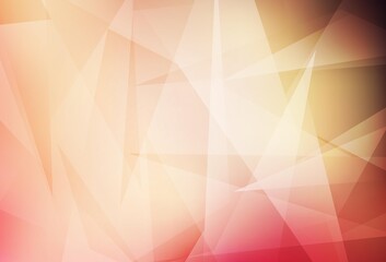 Light Pink, Yellow vector backdrop with lines, triangles.