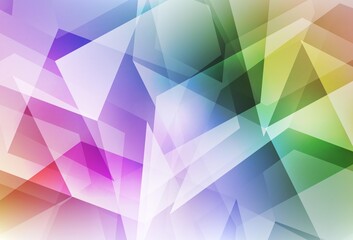Obraz premium Light Multicolor vector polygon abstract backdrop.