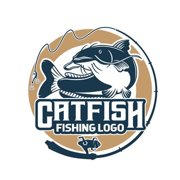 Catfish Fishing Logo Design