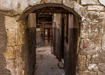 Old roads with Stone walls 