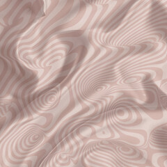Silk fabric texture with geometric pattern. Many irregular folds. Abstract background best for luxury desing.