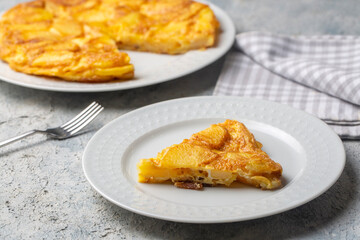 Potato omelette, egg with potatoes (Turkish name; Yumurtali patates)