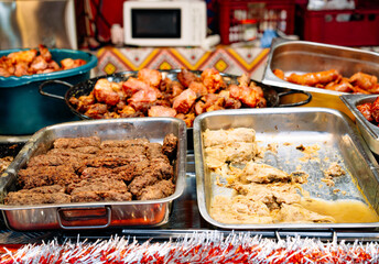 Food stall at market