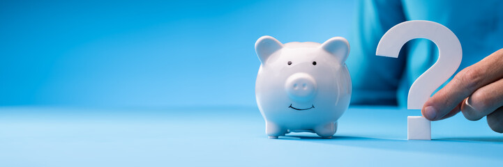 Piggy Bank Money Savings Question Mask