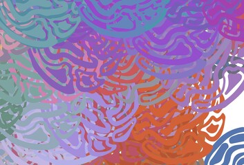Light Multicolor vector layout with wry lines.