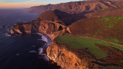 Above Bixby Creek Bridge Big Sur
