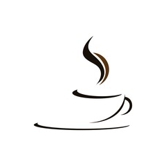 Coffee cup logo vector