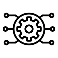 technology techno cog gear core website webpage homepage web development icon